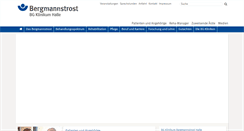 Desktop Screenshot of bergmannstrost.de