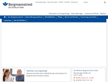 Tablet Screenshot of bergmannstrost.de